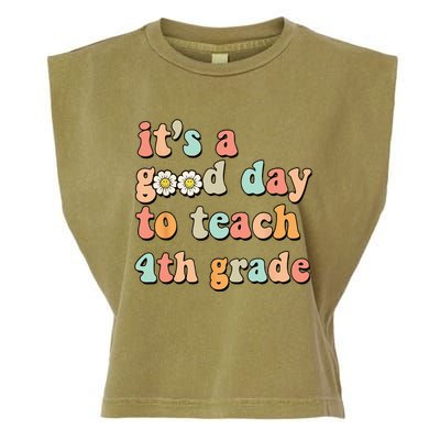 Its A Good Day To Teach 4th Grade Fourth Grade Teacher Garment-Dyed Women's Muscle Tee