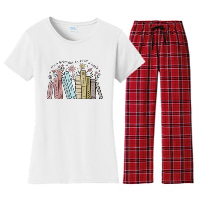 Its A Good Day To Read A Book Women's Flannel Pajama Set