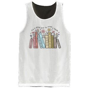 Its A Good Day To Read A Book Mesh Reversible Basketball Jersey Tank