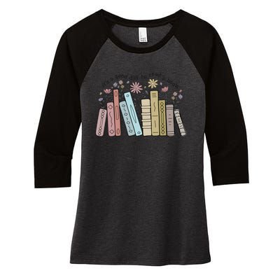 Its A Good Day To Read A Book Women's Tri-Blend 3/4-Sleeve Raglan Shirt