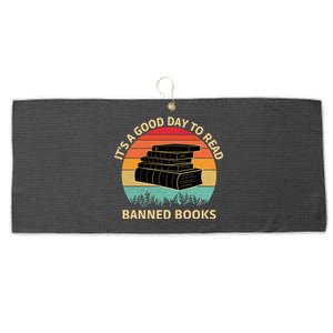 It's A Good Day To Read Banned Books Large Microfiber Waffle Golf Towel