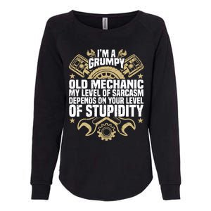 IM A Grumpy Old Mechanic Engine Quote Motor Car Garage Gift Womens California Wash Sweatshirt