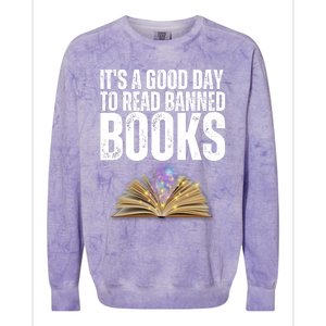 It's A Good Day To Read Banned Books Colorblast Crewneck Sweatshirt