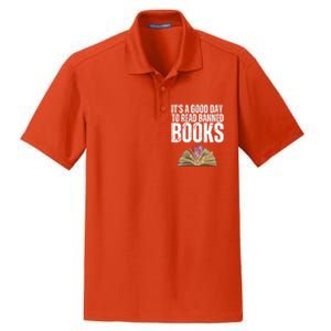 It's A Good Day To Read Banned Books Dry Zone Grid Polo