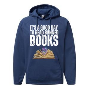 It's A Good Day To Read Banned Books Performance Fleece Hoodie