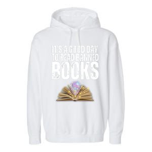 It's A Good Day To Read Banned Books Garment-Dyed Fleece Hoodie