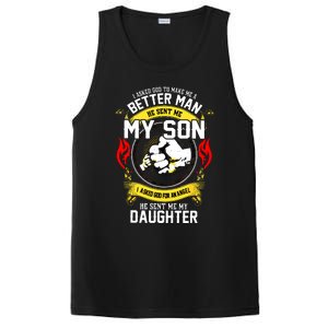 I Asked God To Make Me A Better Man He Sent Me My Son PosiCharge Competitor Tank