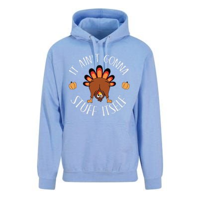 It AinT Gonna Stuff Itself Funny Thanksgiving Turkey Unisex Surf Hoodie