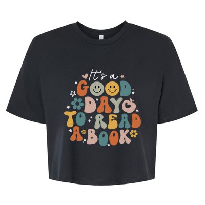 It’s A Good Day To Read A Book Lovers Library Reading Women Bella+Canvas Jersey Crop Tee