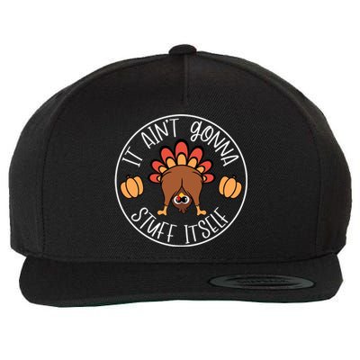 It AinT Gonna Stuff Itself Funny Turkey Autumn Thanksgiving Gift Wool Snapback Cap