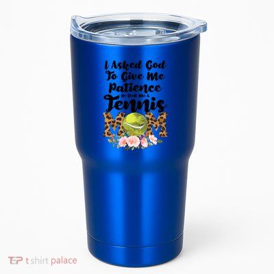 I Asked God To Tennis Mom Tennis Game Tennis Mom Gift Tumbler