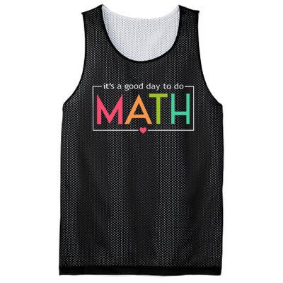 Its A Good Day To Do Math Test Day Testing Math Teachers Mesh Reversible Basketball Jersey Tank