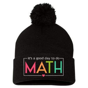 Its A Good Day To Do Math Test Day Testing Math Teachers Pom Pom 12in Knit Beanie