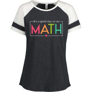 Its A Good Day To Do Math Test Day Testing Math Teachers Enza Ladies Jersey Colorblock Tee