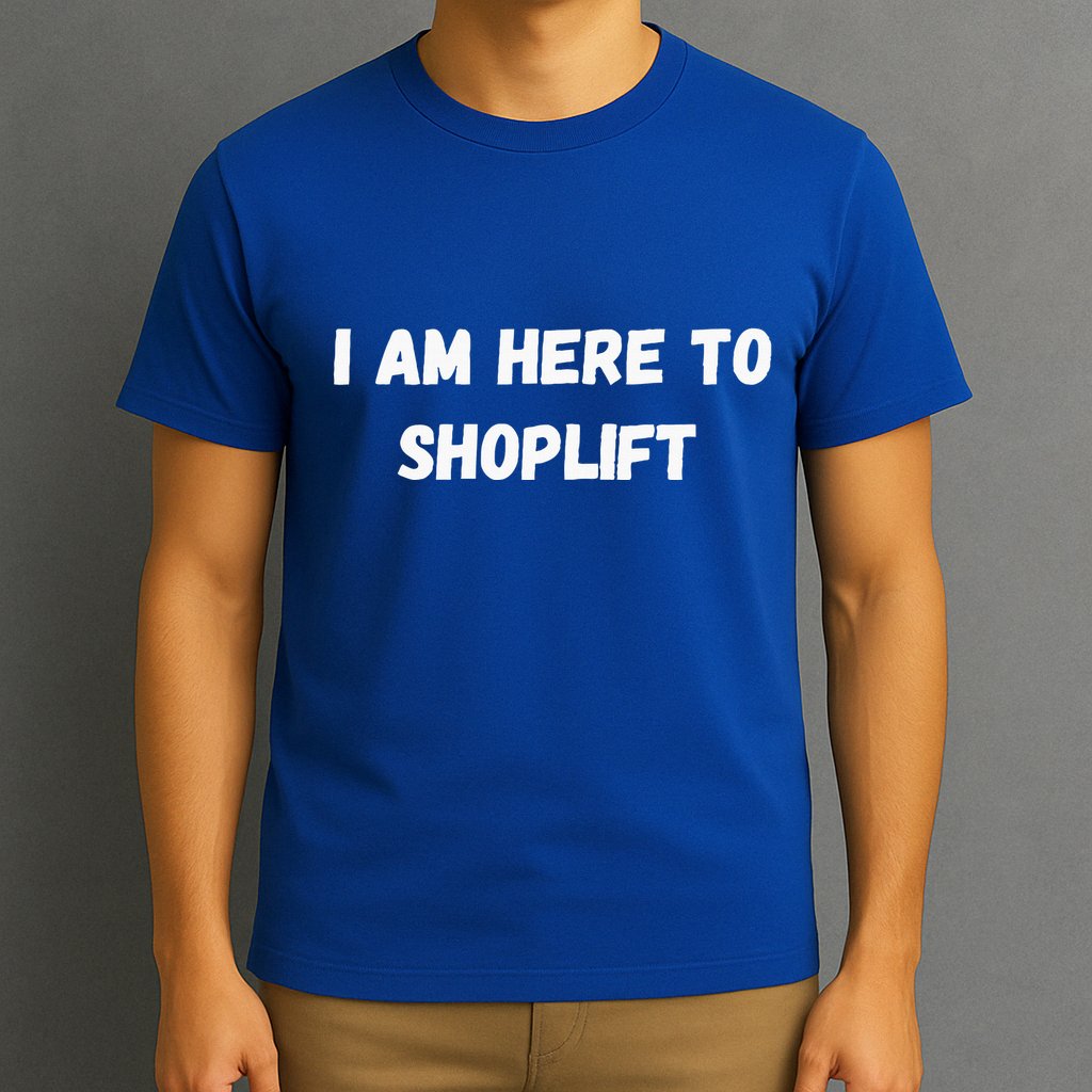 I Am Here To Shoplift Funny Meme Offensive T-Shirt
