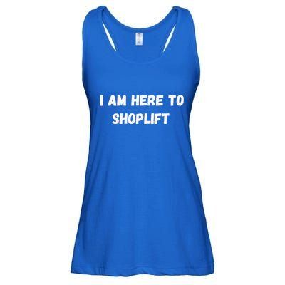 I Am Here To Shoplift Funny Meme Offensive Ladies Essential Flowy Tank