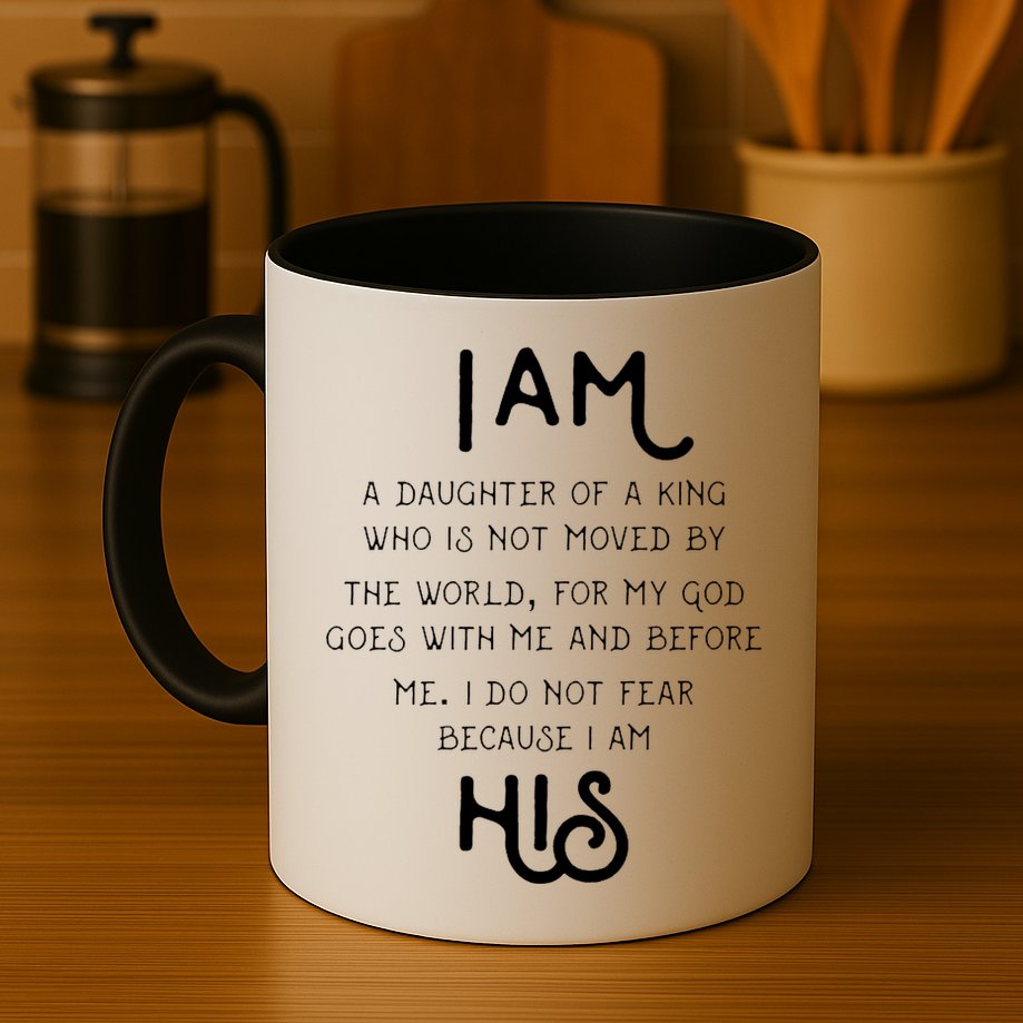 I Am His A Daughter Of A King Quote Mug