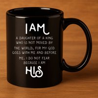 I Am His A Daughter Of A King Quote 11oz C Handle Ceramic Mug