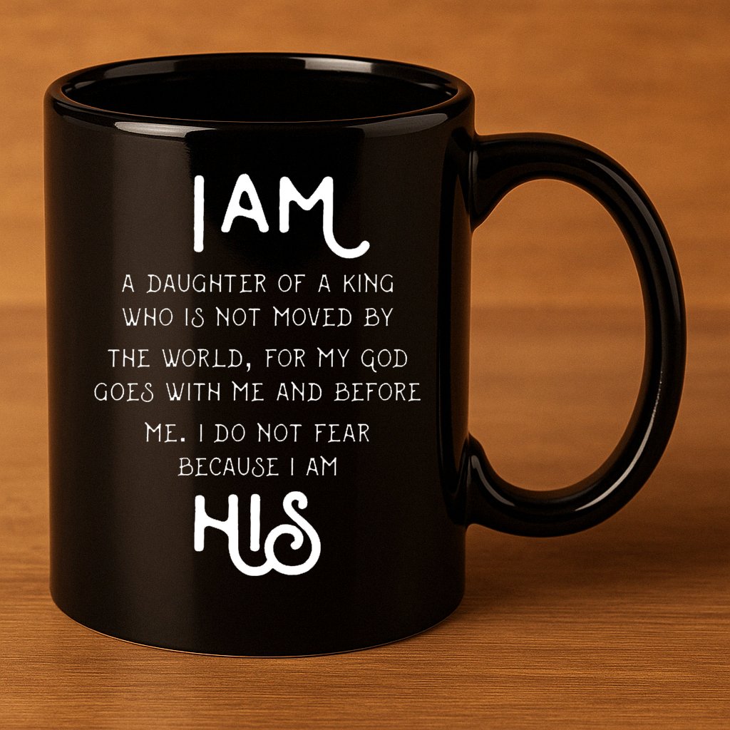 I Am His A Daughter Of A King Quote 11oz C Handle Ceramic Mug