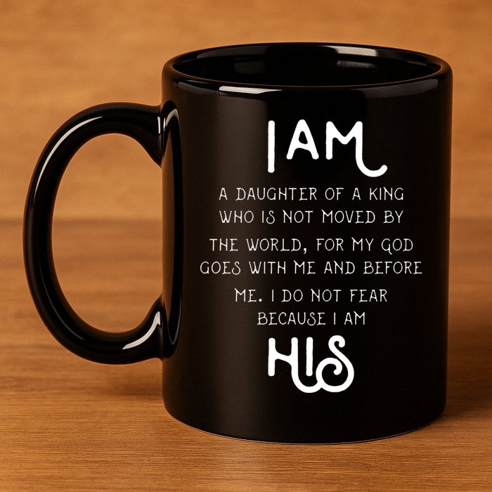 I Am His A Daughter Of A King Quote 11oz C Handle Ceramic Mug