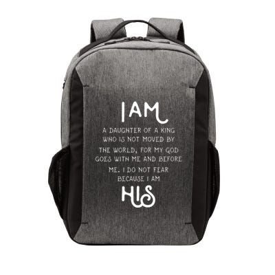 I Am His A Daughter Of A King Quote Vector Backpack