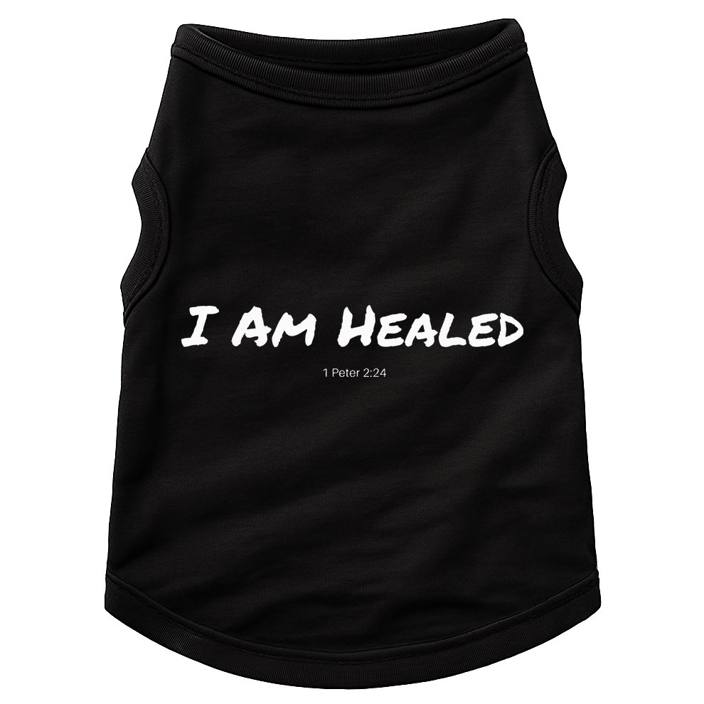 I Am Healed Christian Doggie Tank