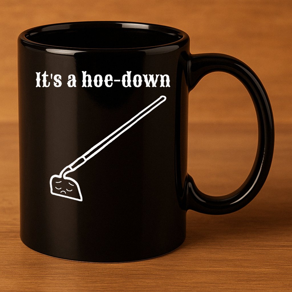 It's A HoeDown Funny Garden Saying Gardener Gardening 11oz C Handle Ceramic Mug