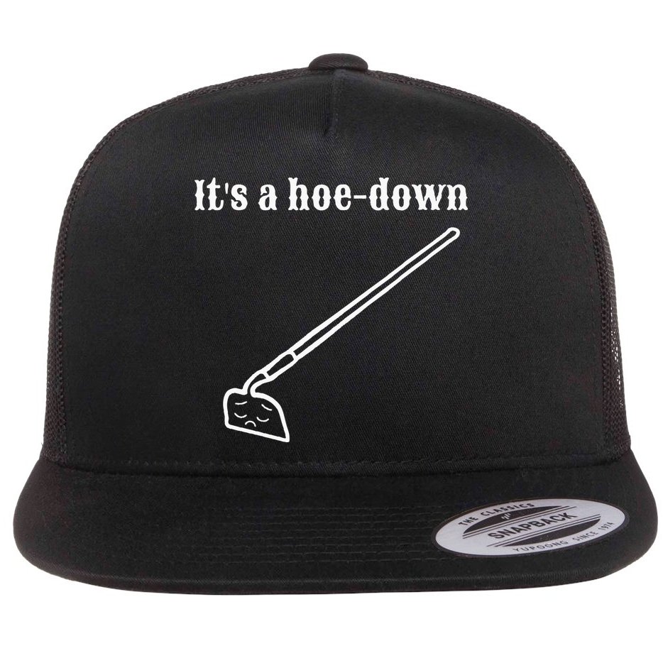 It's A HoeDown Funny Garden Saying Gardener Gardening Flat Bill Trucker Hat