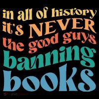 In All History Its Never The Good Guys Banning Books Retro Sustainable Bucket Hat