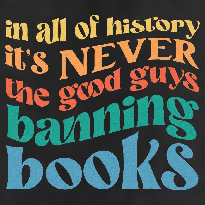 In All History Its Never The Good Guys Banning Books Retro Golf Towel