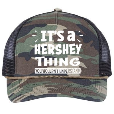 Its A Hershey Thing You Wouldnt Understand Retro Rope Trucker Hat Cap