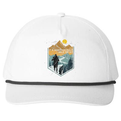 Its Another Half Mile Or So Mountain Hiking Snapback Five-Panel Rope Hat