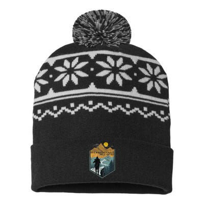 Its Another Half Mile Or So Mountain Hiking USA-Made Snowflake Beanie