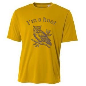 IM A Hoot Owl Bird Pun Sarcastic Jokes Cooling Performance Crew T-Shirt