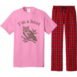 IM A Hoot Owl Bird Pun Sarcastic Jokes Pajama Set