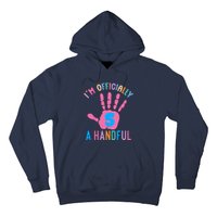 IM A Handful Five 5th Birthday Girl Boy Hoodie