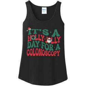 ItS A Holly Xmas Jolly Day For A Colonoscopy Christmas Ladies Essential Tank