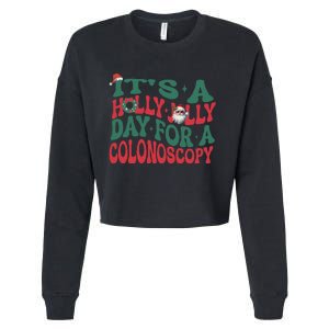 ItS A Holly Xmas Jolly Day For A Colonoscopy Christmas Cropped Pullover Crew