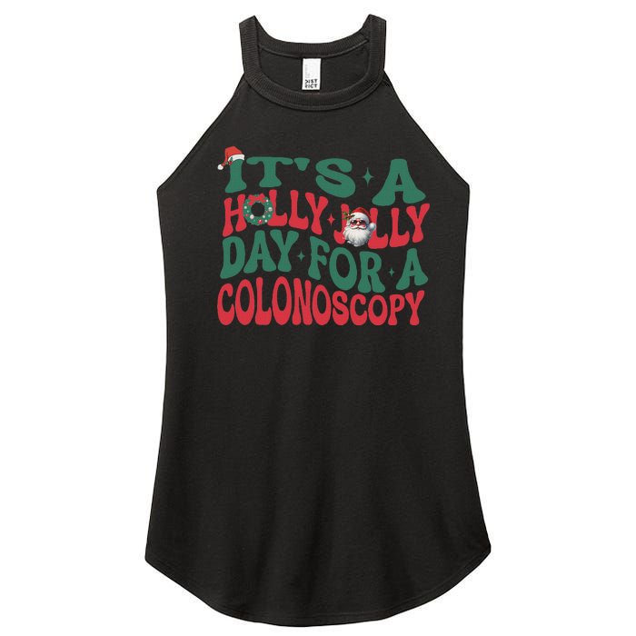 ItS A Holly Xmas Jolly Day For A Colonoscopy Christmas Women's Perfect Tri Rocker Tank