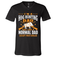 I'm A Hog Hunting Dad Boar Hunting Wild Hog Hunter V-Neck T-Shirt