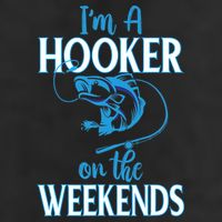 I'm A Hooker On The Weekends Fishing Fish Lover 25L Jumbo Tote