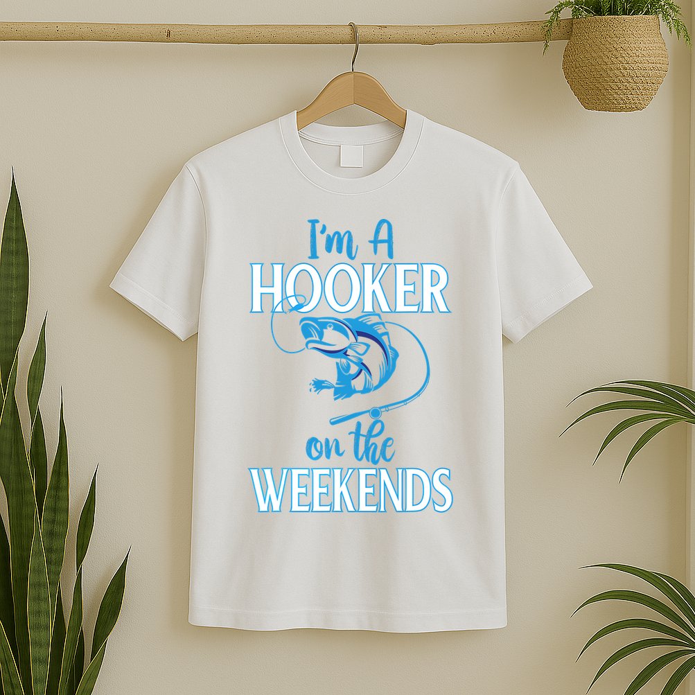 I'm A Hooker On The Weekends Fishing Fish Lover T-Shirt