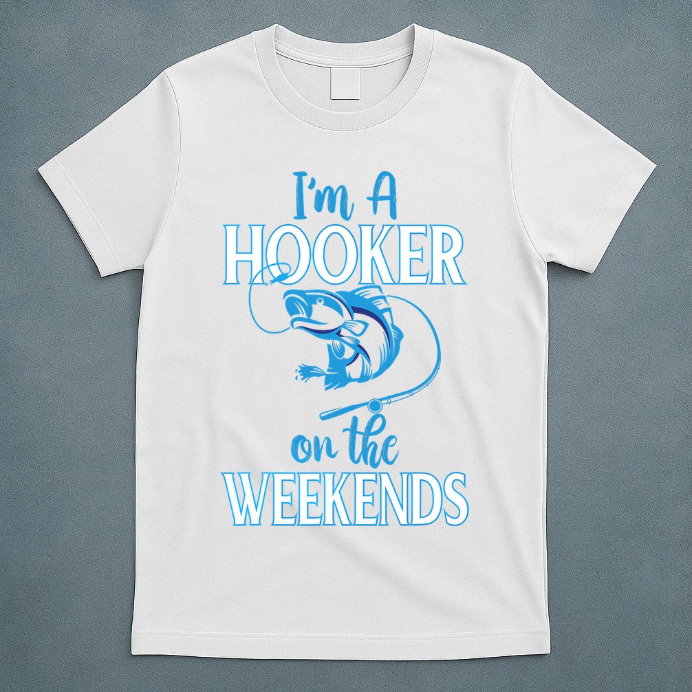 I'm A Hooker On The Weekends Fishing Fish Lover T-Shirt