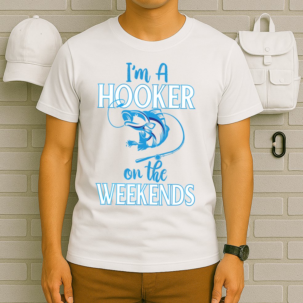 I'm A Hooker On The Weekends Fishing Fish Lover T-Shirt