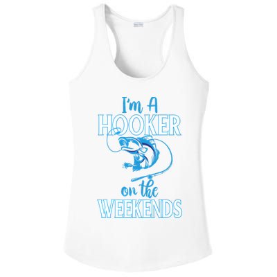 I'm A Hooker On The Weekends Fishing Fish Lover Ladies PosiCharge Competitor Racerback Tank