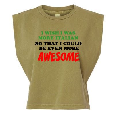 Italian American Heritage Even More Awesome Proud Gift Garment-Dyed Women's Muscle Tee