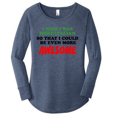 Italian American Heritage Even More Awesome Proud Gift Women's Perfect Tri Tunic Long Sleeve Shirt