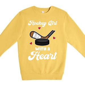 IM A Hockey Hockey Stick Gift Premium Crewneck Sweatshirt