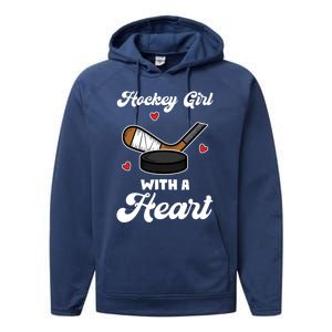 IM A Hockey Hockey Stick Gift Performance Fleece Hoodie