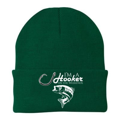 I'm A Hooker On The Weekends Fishing Gift Knit Cap Winter Beanie